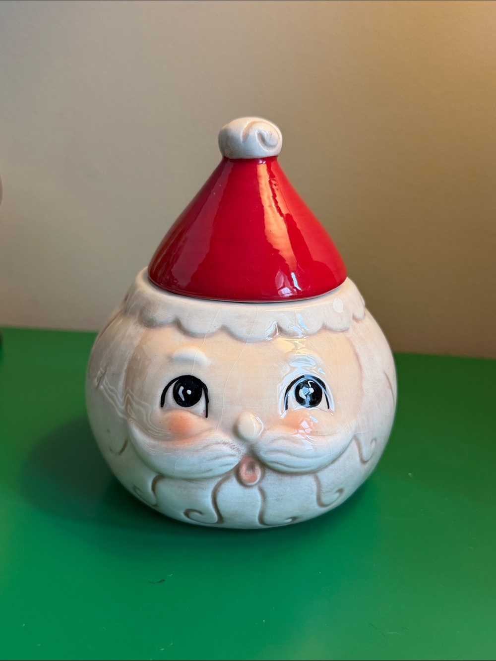 Johanna Parker Santa sugar dish damaged